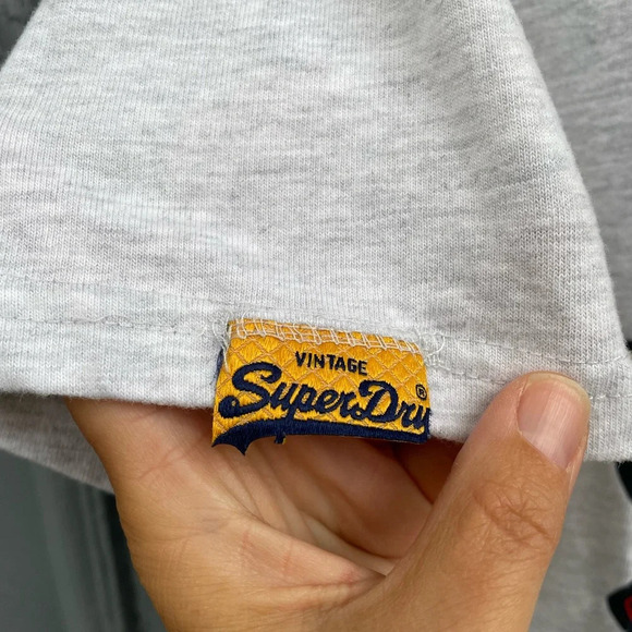 Superdry Heathered Grey Retro Vintage Tee, size XXL - Picture 6 of 7